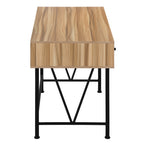 I 7672 Computer Desk - 48"L / Light Reclaimed Wood / Black Metal - Furniture Depot