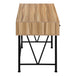 I 7672 Computer Desk - 48"L / Light Reclaimed Wood / Black Metal - Furniture Depot