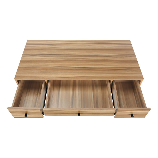 I 7672 Computer Desk - 48"L / Light Reclaimed Wood / Black Metal - Furniture Depot