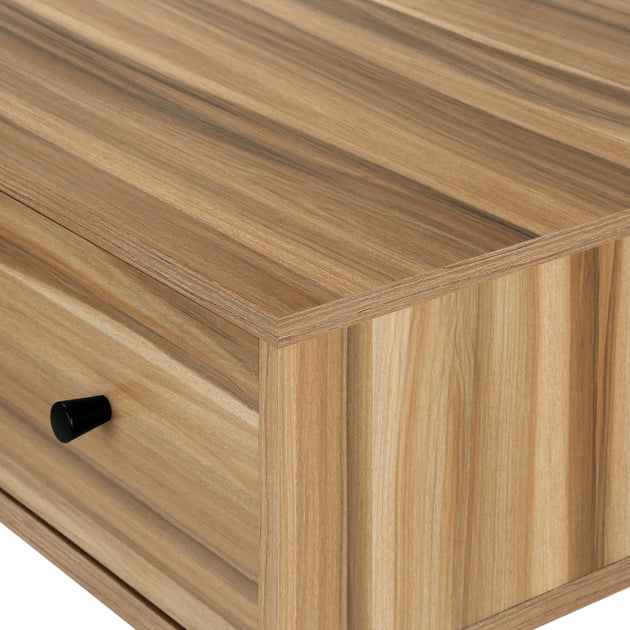 I 7672 Computer Desk - 48"L / Light Reclaimed Wood / Black Metal - Furniture Depot