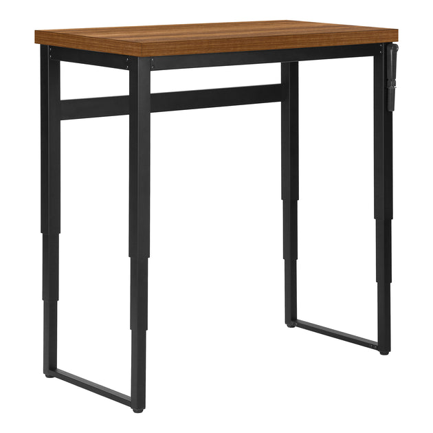 I 7675 Computer Desk - 48"L / Walnut / Adj.Height/ Black Metal - Furniture Depot (7881149579512)