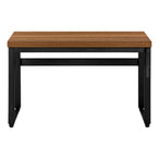 I 7675 Computer Desk - 48"L / Walnut / Adj.Height/ Black Metal - Furniture Depot (7881149579512)