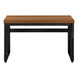I 7675 Computer Desk - 48"L / Walnut / Adj.Height/ Black Metal - Furniture Depot (7881149579512)