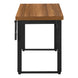 I 7675 Computer Desk - 48"L / Walnut / Adj.Height/ Black Metal - Furniture Depot (7881149579512)