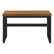 I 7675 Computer Desk - 48"L / Walnut / Adj.Height/ Black Metal - Furniture Depot (7881149579512)
