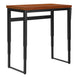 I 7676 Computer Desk - 48"L / Cherry / Adj.Height/ Black Metal - Furniture Depot