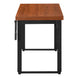I 7676 Computer Desk - 48"L / Cherry / Adj.Height/ Black Metal - Furniture Depot