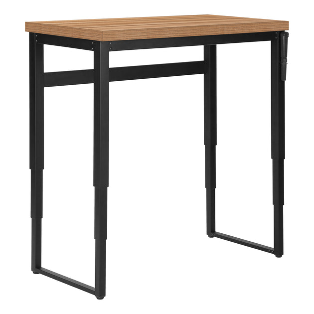 I 7677 Computer Desk - 48"L / Reclaimed Wood / Adj.Height/ Black - Furniture Depot