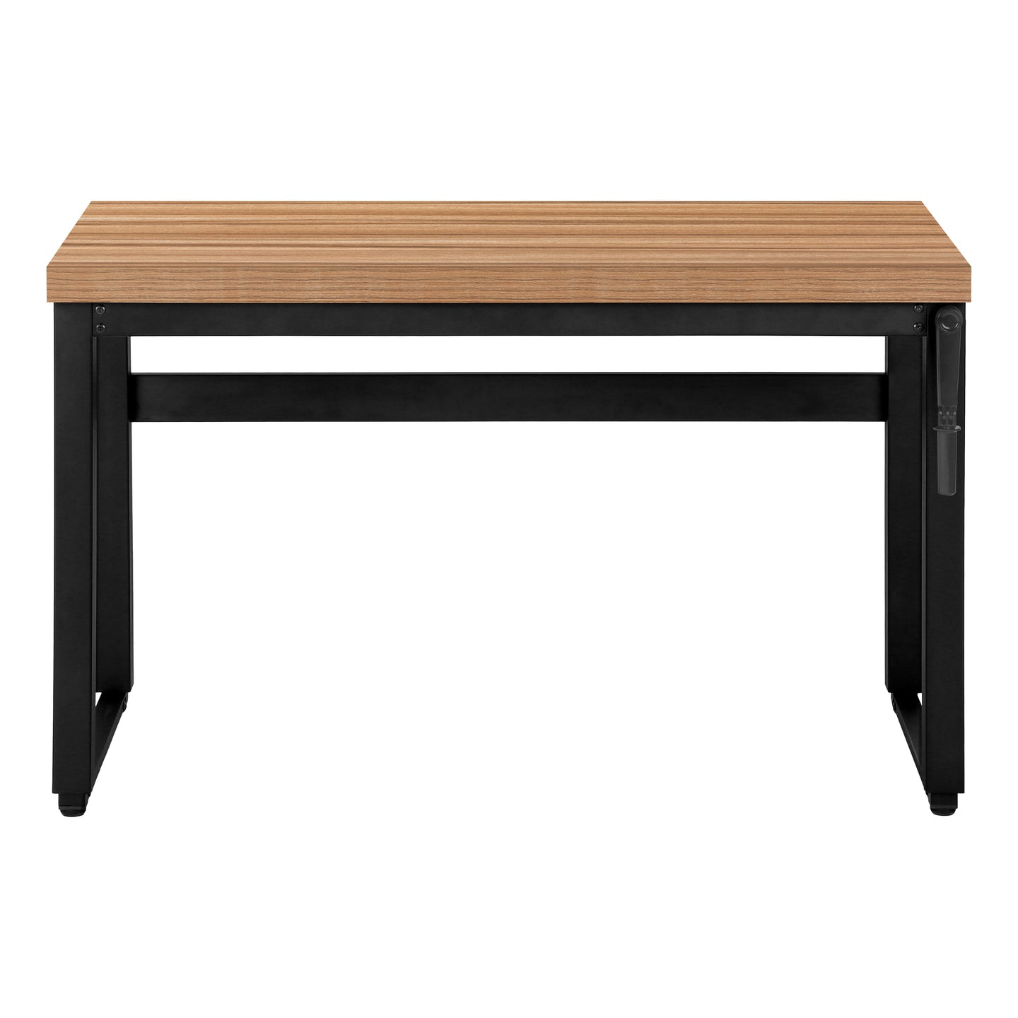 I 7677 Computer Desk - 48"L / Reclaimed Wood / Adj.Height/ Black - Furniture Depot
