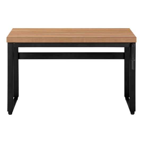 I 7677 Computer Desk - 48"L / Reclaimed Wood / Adj.Height/ Black - Furniture Depot