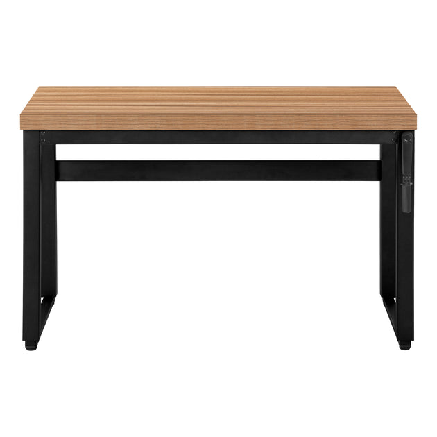 I 7677 Computer Desk - 48"L / Reclaimed Wood / Adj.Height/ Black - Furniture Depot