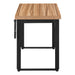 I 7677 Computer Desk - 48"L / Reclaimed Wood / Adj.Height/ Black - Furniture Depot