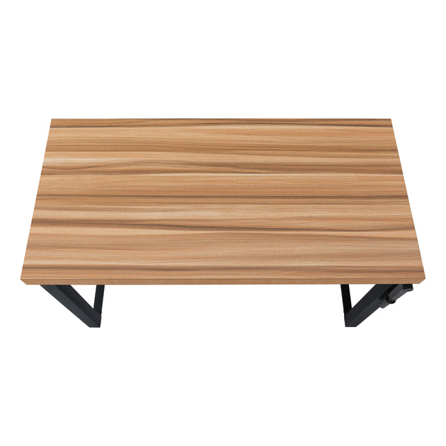 I 7677 Computer Desk - 48"L / Reclaimed Wood / Adj.Height/ Black - Furniture Depot