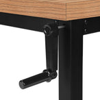 I 7677 Computer Desk - 48"L / Reclaimed Wood / Adj.Height/ Black - Furniture Depot