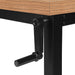 I 7677 Computer Desk - 48"L / Reclaimed Wood / Adj.Height/ Black - Furniture Depot