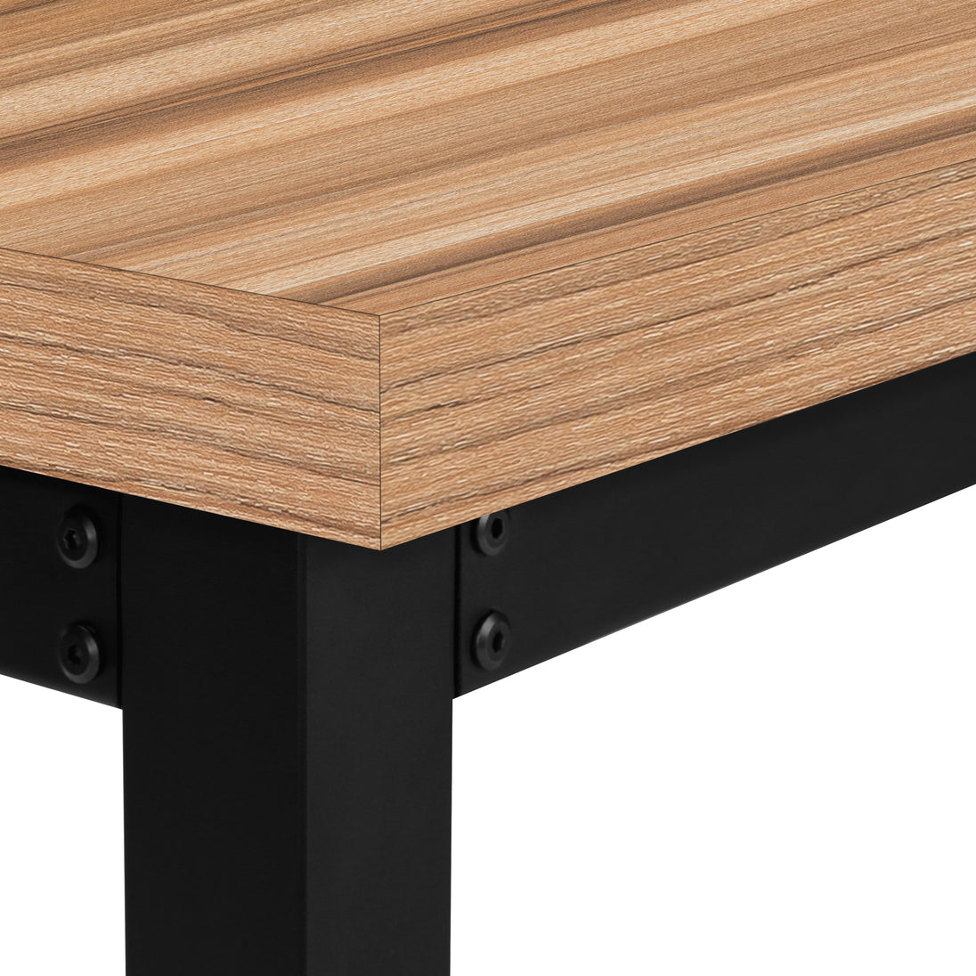 I 7677 Computer Desk - 48"L / Reclaimed Wood / Adj.Height/ Black - Furniture Depot