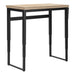 I 7678 Computer Desk - 48"L / Natural / Adj.Height/ Black Metal - Furniture Depot