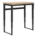 I 7678 Computer Desk - 48"L / Natural / Adj.Height/ Black Metal - Furniture Depot