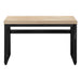 I 7678 Computer Desk - 48"L / Natural / Adj.Height/ Black Metal - Furniture Depot