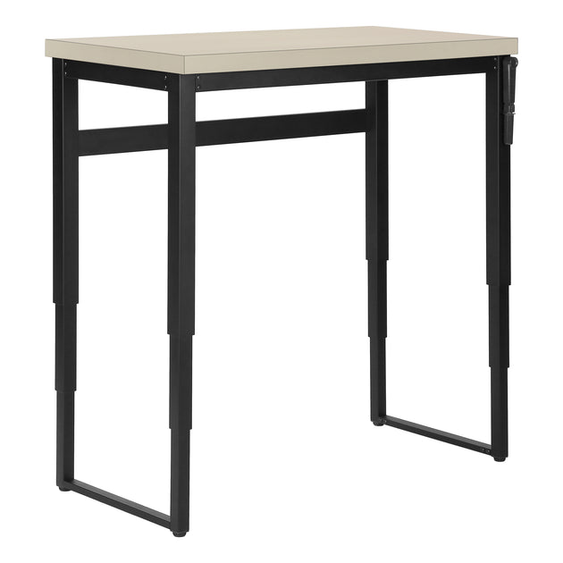 I 7679 Computer Desk - 48"L / Modern Taupe / Adj.Height/ Black - Furniture Depot (7881150529784)
