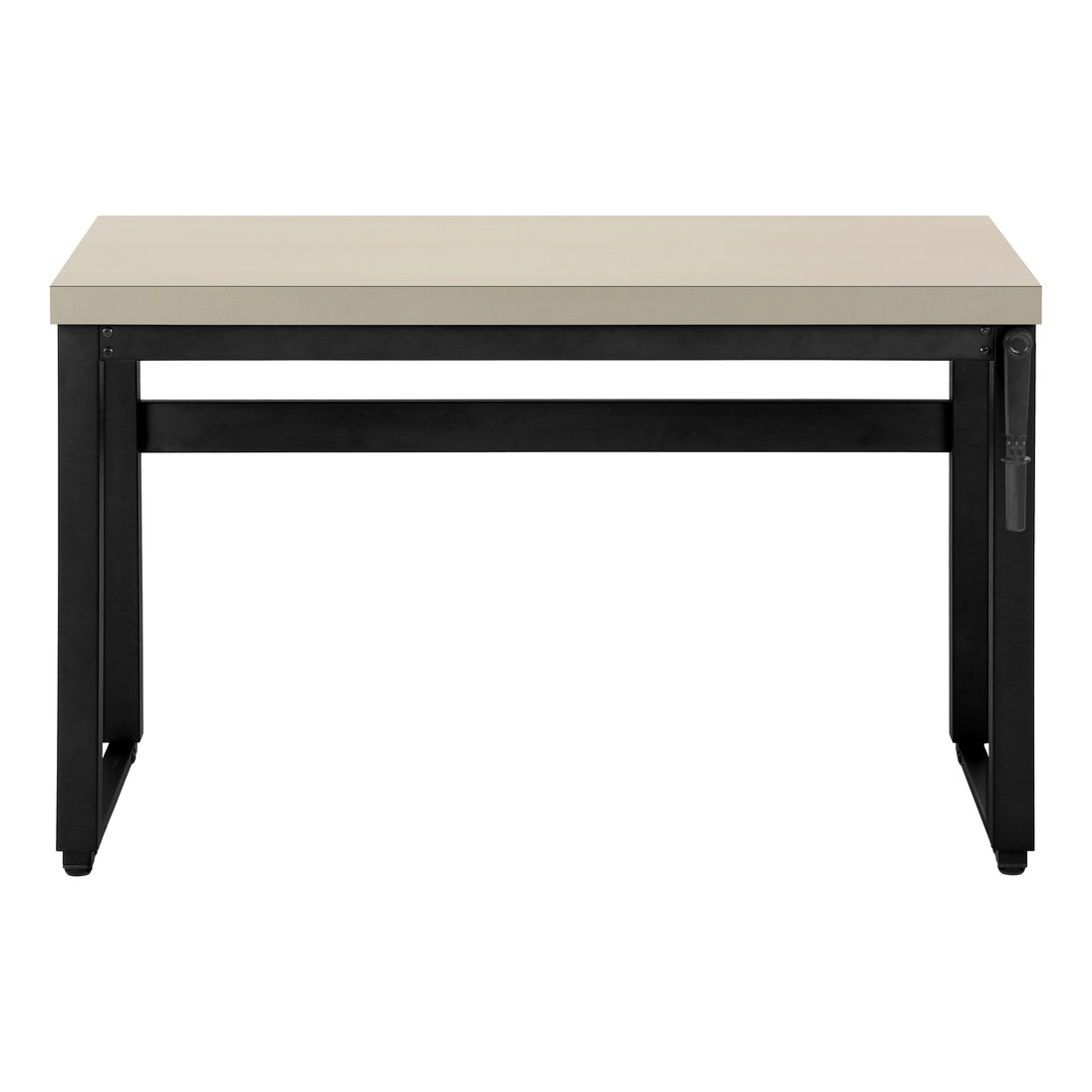I 7679 Computer Desk - 48"L / Modern Taupe / Adj.Height/ Black - Furniture Depot (7881150529784)