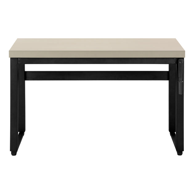 I 7679 Computer Desk - 48"L / Modern Taupe / Adj.Height/ Black - Furniture Depot (7881150529784)