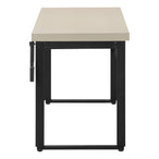 I 7679 Computer Desk - 48"L / Modern Taupe / Adj.Height/ Black - Furniture Depot (7881150529784)