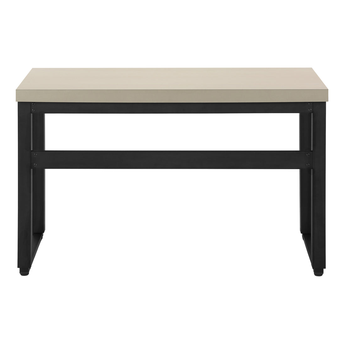 I 7679 Computer Desk - 48"L / Modern Taupe / Adj.Height/ Black - Furniture Depot (7881150529784)