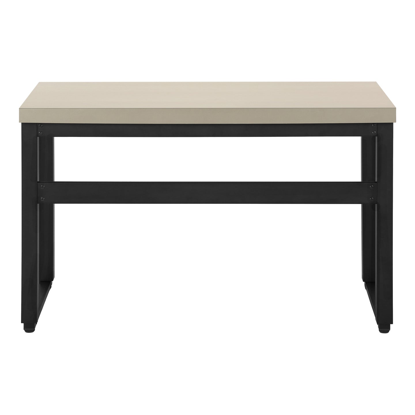 I 7679 Computer Desk - 48"L / Modern Taupe / Adj.Height/ Black - Furniture Depot (7881150529784)