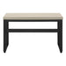 I 7679 Computer Desk - 48"L / Modern Taupe / Adj.Height/ Black - Furniture Depot (7881150529784)