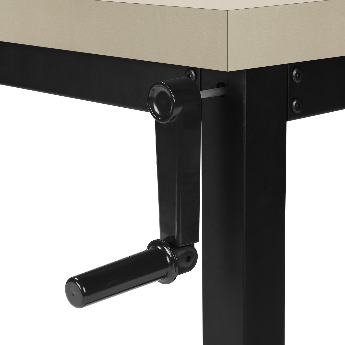 I 7679 Computer Desk - 48"L / Modern Taupe / Adj.Height/ Black - Furniture Depot (7881150529784)