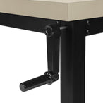I 7679 Computer Desk - 48"L / Modern Taupe / Adj.Height/ Black - Furniture Depot (7881150529784)