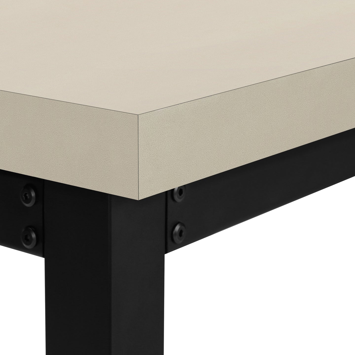 I 7679 Computer Desk - 48"L / Modern Taupe / Adj.Height/ Black - Furniture Depot (7881150529784)