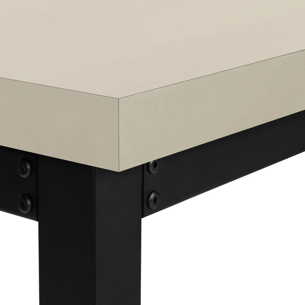 I 7679 Computer Desk - 48"L / Modern Taupe / Adj.Height/ Black - Furniture Depot (7881150529784)