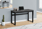 I 7680 Computer Desk - 48"L / Modern Grey / Adj.Height/ Black - Furniture Depot