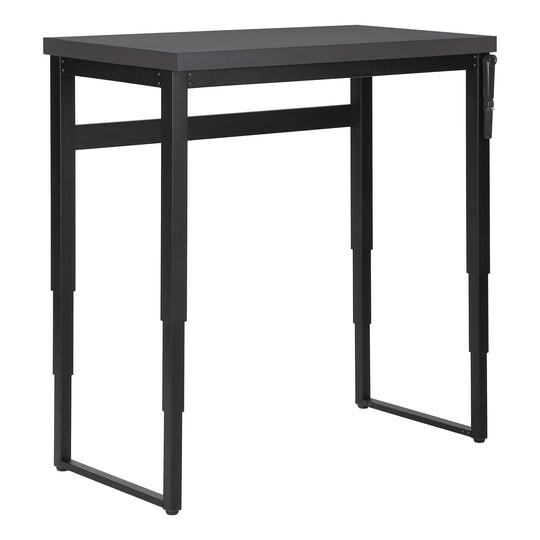 I 7680 Computer Desk - 48"L / Modern Grey / Adj.Height/ Black - Furniture Depot