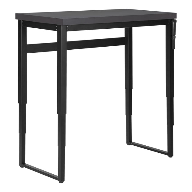 I 7680 Computer Desk - 48"L / Modern Grey / Adj.Height/ Black - Furniture Depot