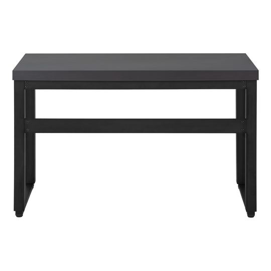 I 7680 Computer Desk - 48"L / Modern Grey / Adj.Height/ Black - Furniture Depot