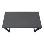 I 7680 Computer Desk - 48"L / Modern Grey / Adj.Height/ Black - Furniture Depot