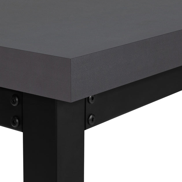 I 7680 Computer Desk - 48"L / Modern Grey / Adj.Height/ Black - Furniture Depot