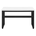 I 7681 Computer Desk - 48"L / White / Adj.Height/ Black Metal - Furniture Depot (7881150890232)