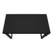 I 7682 Computer Desk - 48"L / Black / Adj.Height/ Black Metal - Furniture Depot