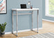 I 7683 Computer Desk - 48"L / White / Adj.Height/ Silver Metal - Furniture Depot
