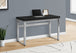 I 7684 Computer Desk - 48"L / Black / Adj.Height/ Silver Metal - Furniture Depot (7881151512824)