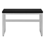 I 7684 Computer Desk - 48"L / Black / Adj.Height/ Silver Metal - Furniture Depot (7881151512824)