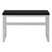 I 7684 Computer Desk - 48"L / Black / Adj.Height/ Silver Metal - Furniture Depot (7881151512824)