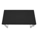 I 7684 Computer Desk - 48"L / Black / Adj.Height/ Silver Metal - Furniture Depot (7881151512824)