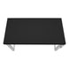 I 7684 Computer Desk - 48"L / Black / Adj.Height/ Silver Metal - Furniture Depot (7881151512824)