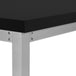I 7684 Computer Desk - 48"L / Black / Adj.Height/ Silver Metal - Furniture Depot (7881151512824)