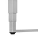 I 7684 Computer Desk - 48"L / Black / Adj.Height/ Silver Metal - Furniture Depot (7881151512824)